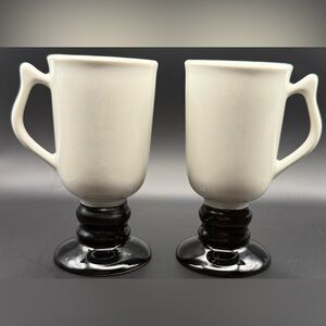 2 Hall Pottery Irish Coffee Mugs. Model 1272. 10oz